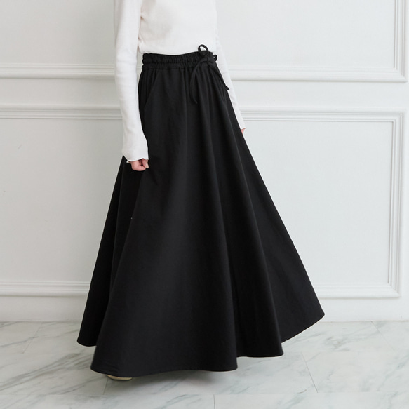 汗水長裙黑色 第1張的照片