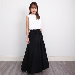 汗水長裙黑色 第11張的照片