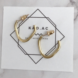 k18キラキラペタルチェーンフープピアス k18ピアス 18金ピアス 気分が