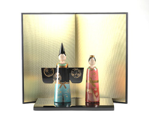 輪島塗 蒔絵梨地 漆芸雛 『皓凛(こうりん)』　立雛飾り Amazon | 輪島塗 蒔絵梨地 漆芸雛 『皓凛(こうりん)』立雛飾り