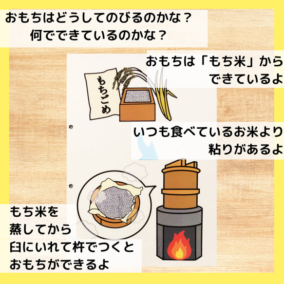 もちつきシアター　おもち　餅つき　出し物　保育　教材 4枚目の画像