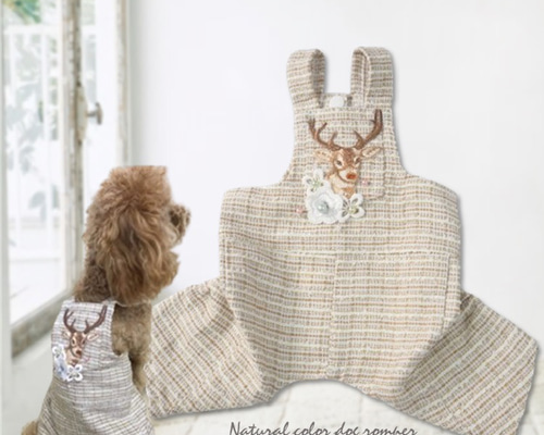 ハンドメイド犬服　つなぎ　ロンパース　SS 新作　男の子用　3点セット 03a236df739754ba3549d379a2cda0