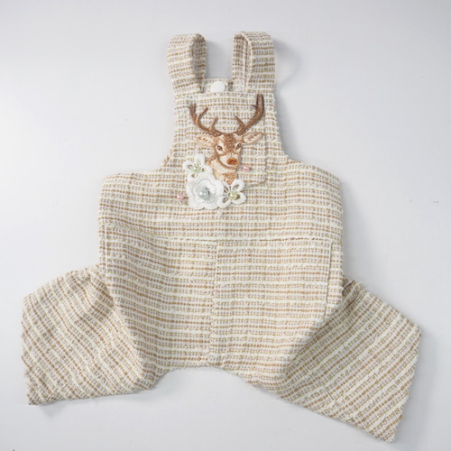 ロンパース つなぎ カバーオール ドッグウェア 冬 ナチュラル ツイード