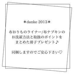 布おりものライナー   布ライナー　ピンク　リボン　オーガニック　リネン　冷え　ムレ対策　 20枚目の画像