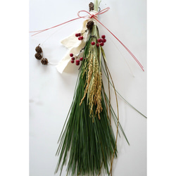 シンプルにまとめた大王松のお正月飾り S しめ縄・しめ飾り 無店舗花屋