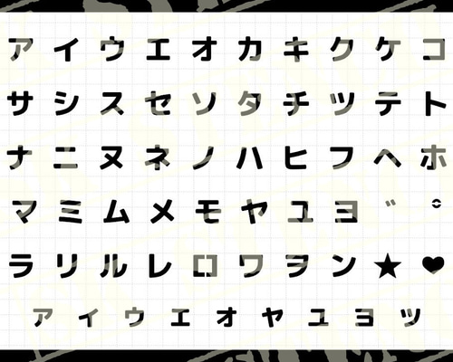 ステンシルシート 【カタカナ7】 その他素材 ⚠プロフ必読⚠SK