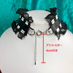 漆黒のゴシックチョーカー・深紅のハート＆天使の羽 6枚目の画像