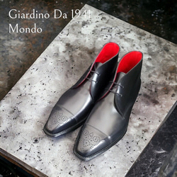 GIA No.15 "Mondo"クラシコ調2アイレットチャッカブーツ／受注生産品（納期60日）／グッドイヤーウェルト 4枚目の画像