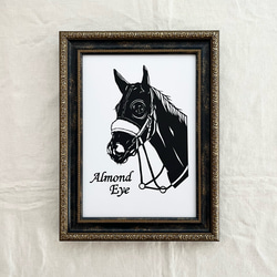 共に歩く馬 切り絵ポスター（原画） 切り絵 megane041 通販 11032761