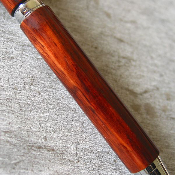 【紅木】木軸ボールペン　希少な銘木は素敵です【即日発送】　　　　　　　　　　　　　　　　　　　　　　　　　シャープペン変 6枚目の画像