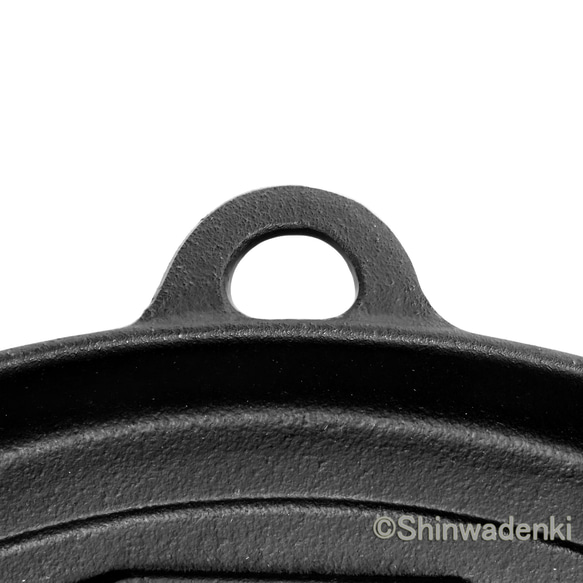 岩鑄 南部鐵器 烤盤 24.5cm 附木柄 IH對應 日本製 第9張的照片