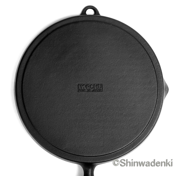 岩鑄 南部鐵器 烤盤 24.5cm 附木柄 IH對應 日本製 第4張的照片