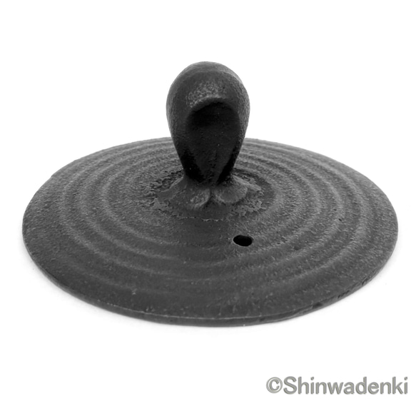 壱鑄堂 南部鐵器 茶壺 刷痕0.6L 黑色 日本製 第6張的照片
