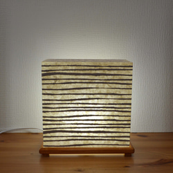 フロアライト檜　薄茶 LED 7枚目の画像