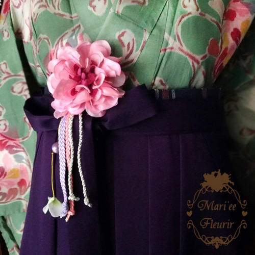 卒業式袴飾り 帯飾り 髪飾り 送料無料】卒業式 袴 髪飾り 帯飾り 袴飾り かんざし 花 2WAYハイカラ