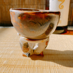 [情人節禮物] 三個Sunekosuri支持的酒杯狀吞食怪物陶器 第5張的照片