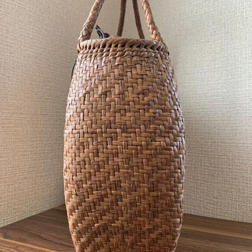 山葡萄 山葡萄かごバッグ 手作り 山葡萄籠バッグ 網代編み 細い