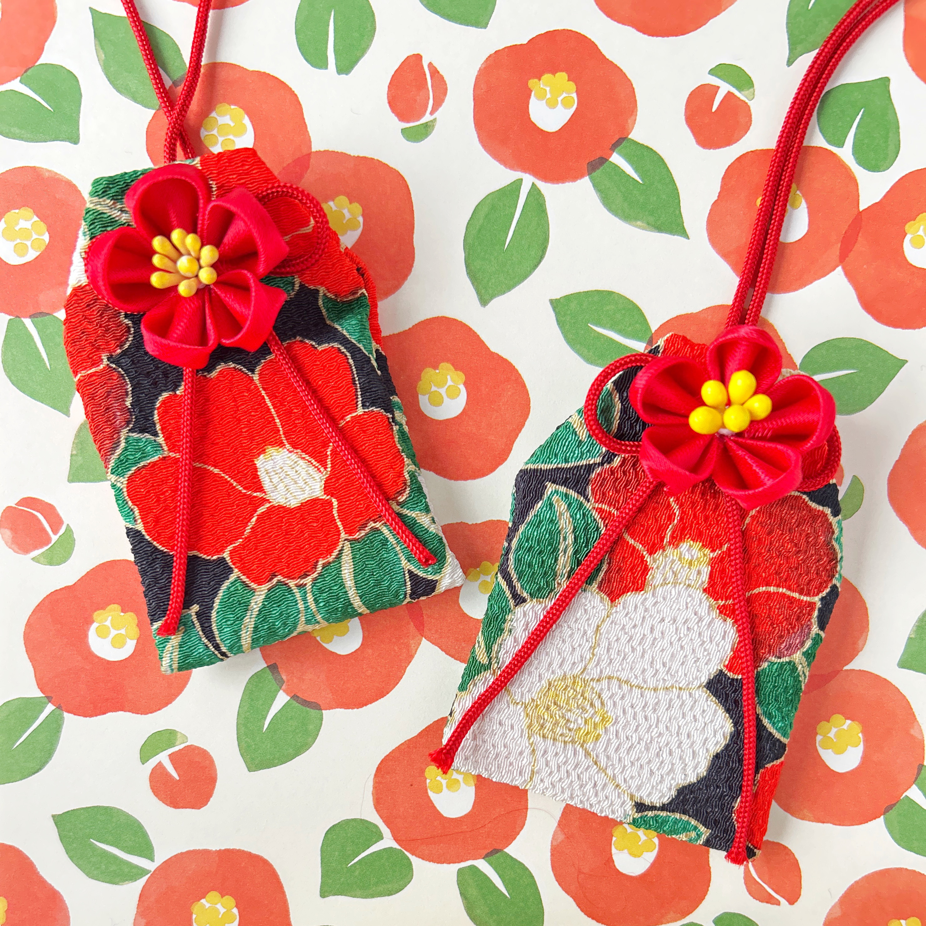 オーダー商品　7点　ハンドメイド★小さいサイズのお守り袋　　ぼかし柄ちりめん 小さいサイズのお守り袋☆ ミニ丸シリーズ 大人 ぼかし柄