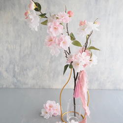 リニューアル✨【ふんわりサクラ】｜アーティフィシャルフラワー 花瓶アレンジ| 春｜ギフト・インテリア雑貨 6枚目の画像