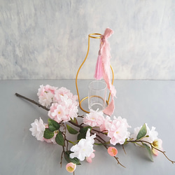 リニューアル✨【ふんわりサクラ】｜アーティフィシャルフラワー 花瓶アレンジ| 春｜ギフト・インテリア雑貨 4枚目の画像