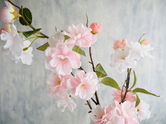 リニューアル✨【ふんわりサクラ】｜アーティフィシャルフラワー 花瓶アレンジ| 春｜ギフト・インテリア雑貨 3枚目の画像