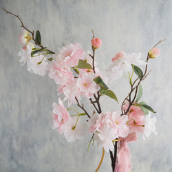 リニューアル✨【ふんわりサクラ】｜アーティフィシャルフラワー 花瓶アレンジ| 春｜ギフト・インテリア雑貨 11枚目の画像