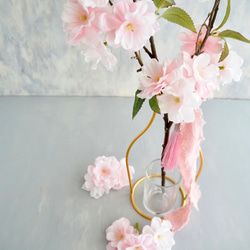 リニューアル✨【ふんわりサクラ】｜アーティフィシャルフラワー 花瓶アレンジ| 春｜ギフト・インテリア雑貨 5枚目の画像