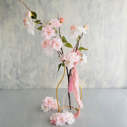 リニューアル✨【ふんわりサクラ】｜アーティフィシャルフラワー 花瓶アレンジ| 春｜ギフト・インテリア雑貨 2枚目の画像