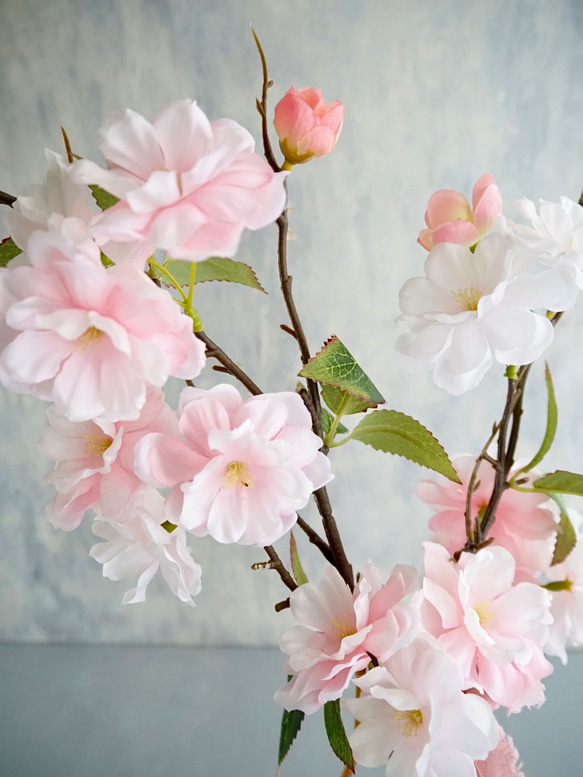 リニューアル✨【ふんわりサクラ】｜アーティフィシャルフラワー 花瓶アレンジ| 春｜ギフト・インテリア雑貨 8枚目の画像