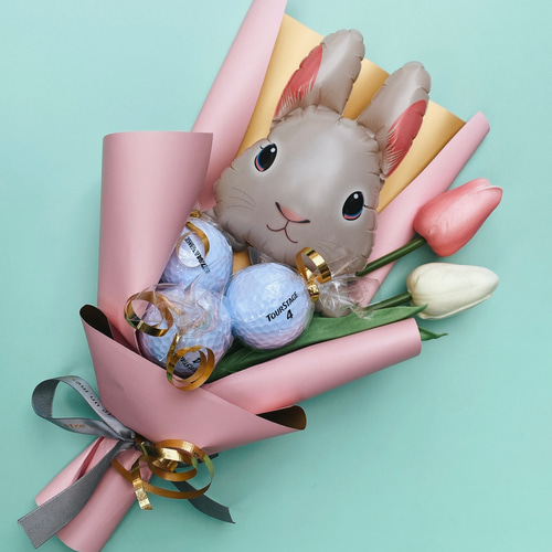 大人気のゴルフボールブーケ❣️ ユニセックス選べるアニマルブーケ