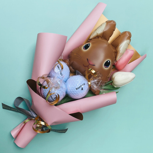 大人気のゴルフボールブーケ❣️ ユニセックス選べるアニマルブーケ