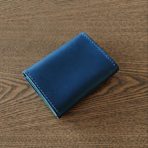 レザークラフト、ミドルウォレット、革財布、エルバマット