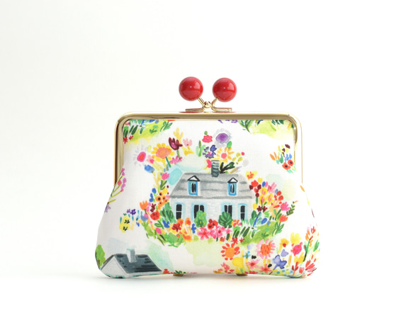 Kiss lock purse (M) - "Garden House" [851] 第2張的照片