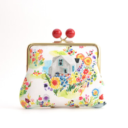 Kiss lock purse (M) - "Garden House" [851] 第3張的照片