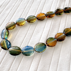 再販2025【Necklace Green forest】森林色のネックレス 夏　特集掲載 2枚目の画像