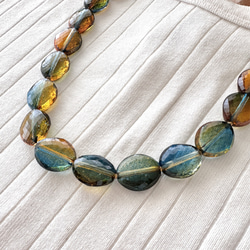 再販2025【Necklace Green forest】森林色のネックレス 夏　特集掲載 5枚目の画像