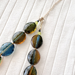 再販2025【Necklace Green forest】森林色のネックレス 夏　特集掲載 3枚目の画像