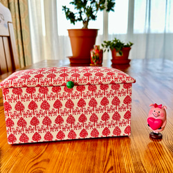 [Small pretty bird Mask Box : Red 紅 ]  Cartonnage  Box 第1張的照片