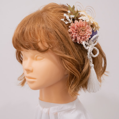 ヘッドパーツ•髪飾り〜ドライフラワー　前撮りなどに♡ 髪飾り ドライフラワー ヘッドドレス ヘッドパーツ 結婚式 卒業
