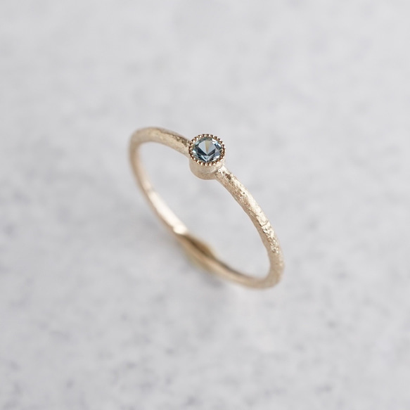 Aquamarine birthstone ring [R050K18/K10AQ] 3枚目の画像