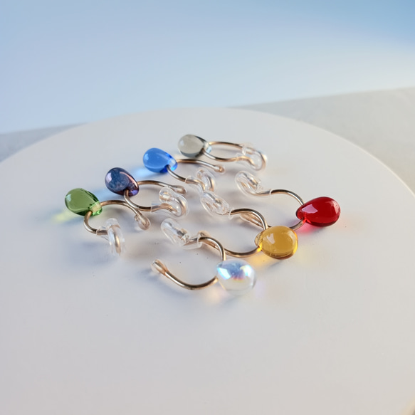 秋の福袋☆痛くないイヤリング☆選べる２セットのティアドロップイヤリング/c008/creema限定 10枚目の画像