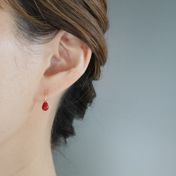 秋の福袋☆痛くないイヤリング☆選べる２セットのティアドロップイヤリング/c008/creema限定 2枚目の画像
