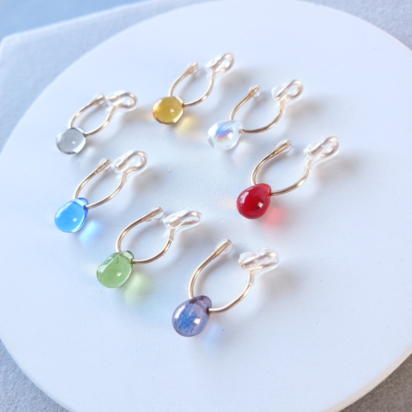 秋の福袋☆痛くないイヤリング☆選べる２セットのティアドロップイヤリング/c008/creema限定 8枚目の画像