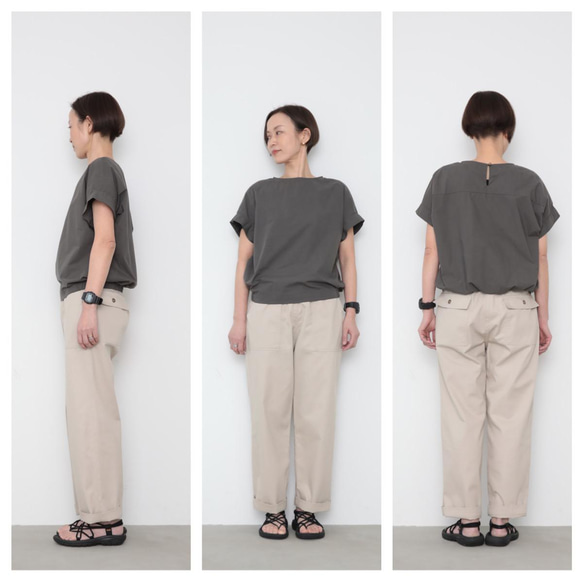 Baker pants / ecru beige 4枚目の画像