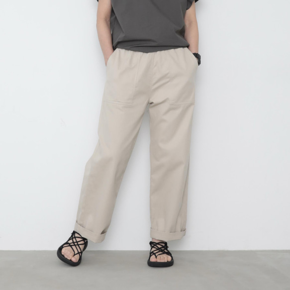 Baker pants / ecru beige 3枚目の画像