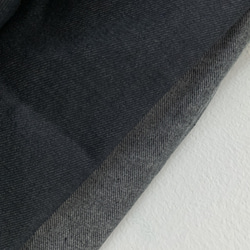 デニムの堅さを和らげたラインデニムコットン。着回し力×都会的リラックスワイドパンツ。　濃紺色 11枚目の画像