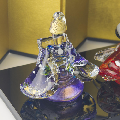 ガラスのお雛様 「花」 雛人形 桃の節句 ひな人形・雛飾り 鈴木俊也