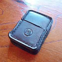 ジッポケース ジッポ革巻き ライターケース メンズ レディース バイカー 本革 ヌメ革 サドルレザー PWZC1 15枚目の画像