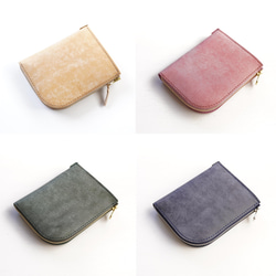 COMPACT Wallet Italianleather purburo「DarkGren」MADE TO ORDER 第12張的照片