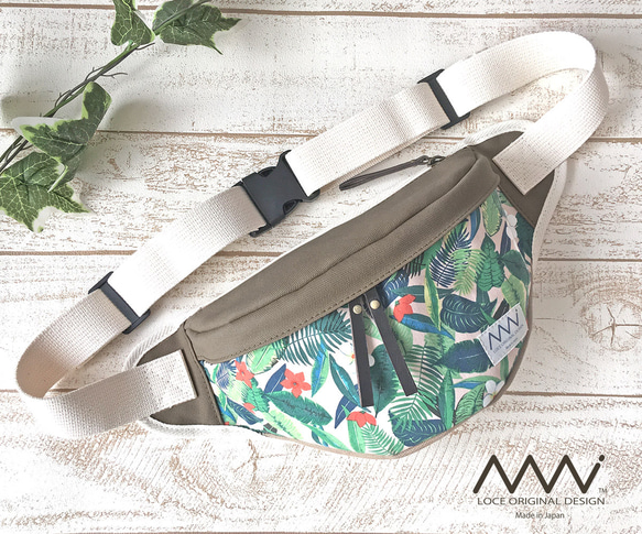 LEAVES 本革 サコッシュ ウエストバッグ ボディバッグ ショルダー バッグ
